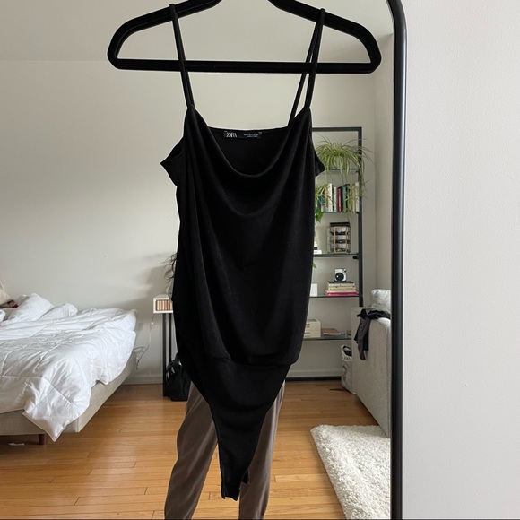 Zara tank top bodysuit black - Picture 1 of 4